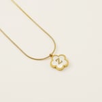 Gold color / 1 Piece Simple Series Daily Letter Z Stainless Steel  Gold Color Shell Women's Pendant Necklaces Picture26